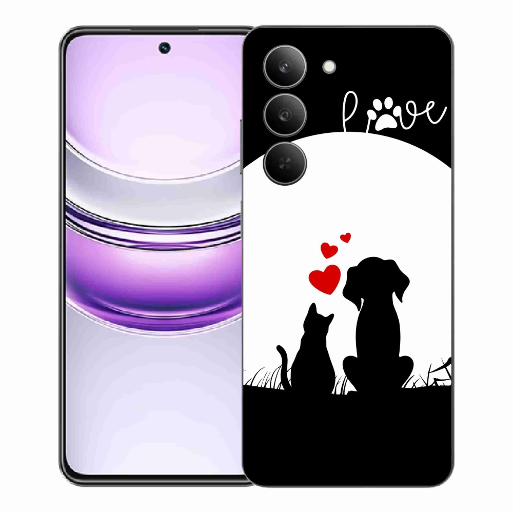 Gélový kryt mmCase na Realme 14x 5G - zvieracia láska