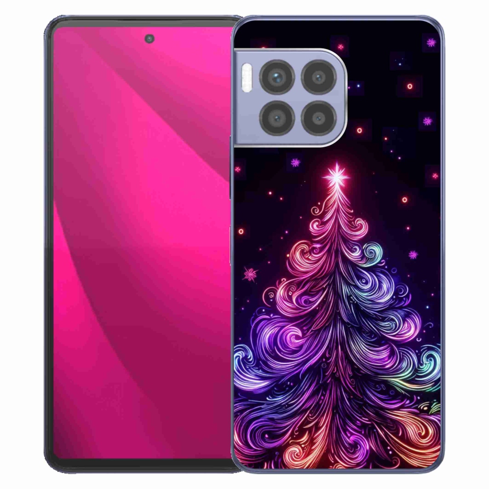 Gélový kryt mmCase na T-Mobile T Phone 2 Pro - neónový vianočný stromček 1