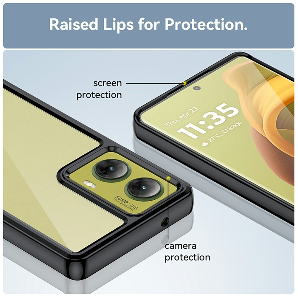 Gélový obal s pevným chrbtom na Motorola Moto G85 5G - čierny