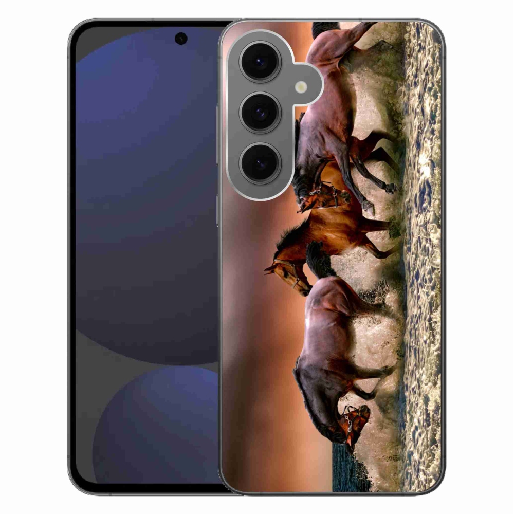 Gélový obal mmCase na Samsung Galaxy S24 FE - kone 1