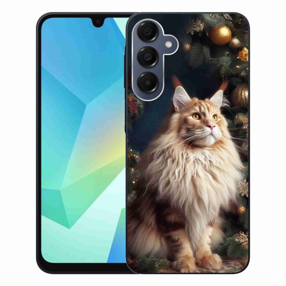 Gélový kryt mmCase na Samsung Galaxy A16 4G/5G - mačka pri stromčeku