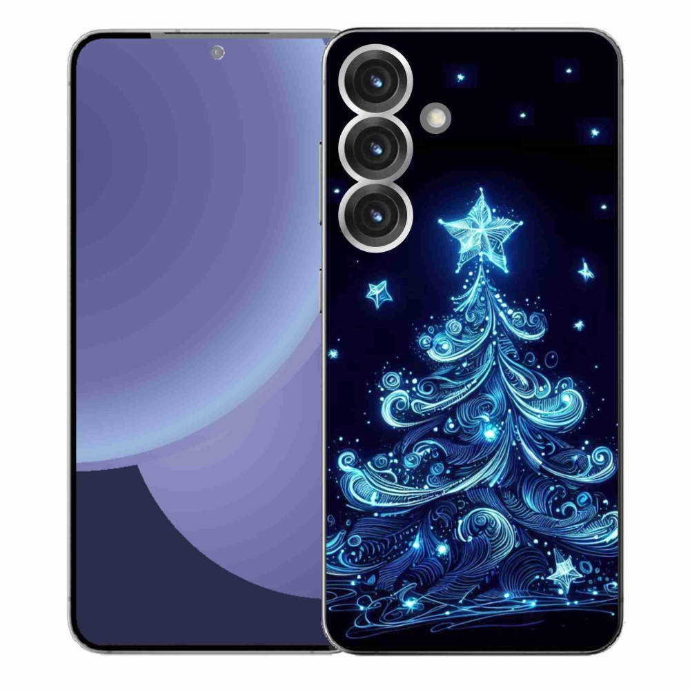 Gélový kryt mmCase na Samsung Galaxy S25+ - neónový vianočný stromček 4