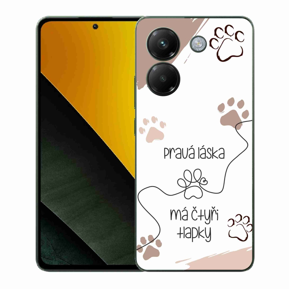 Gélový kryt mmCase na Xiaomi Poco M7 Pro 5G - psí motív 1 biele pozadie