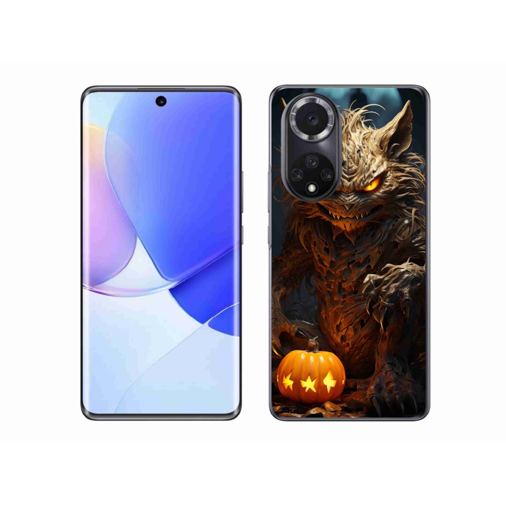 Gelový kryt mmCase na Huawei Nova 9 - halloweenská příšera