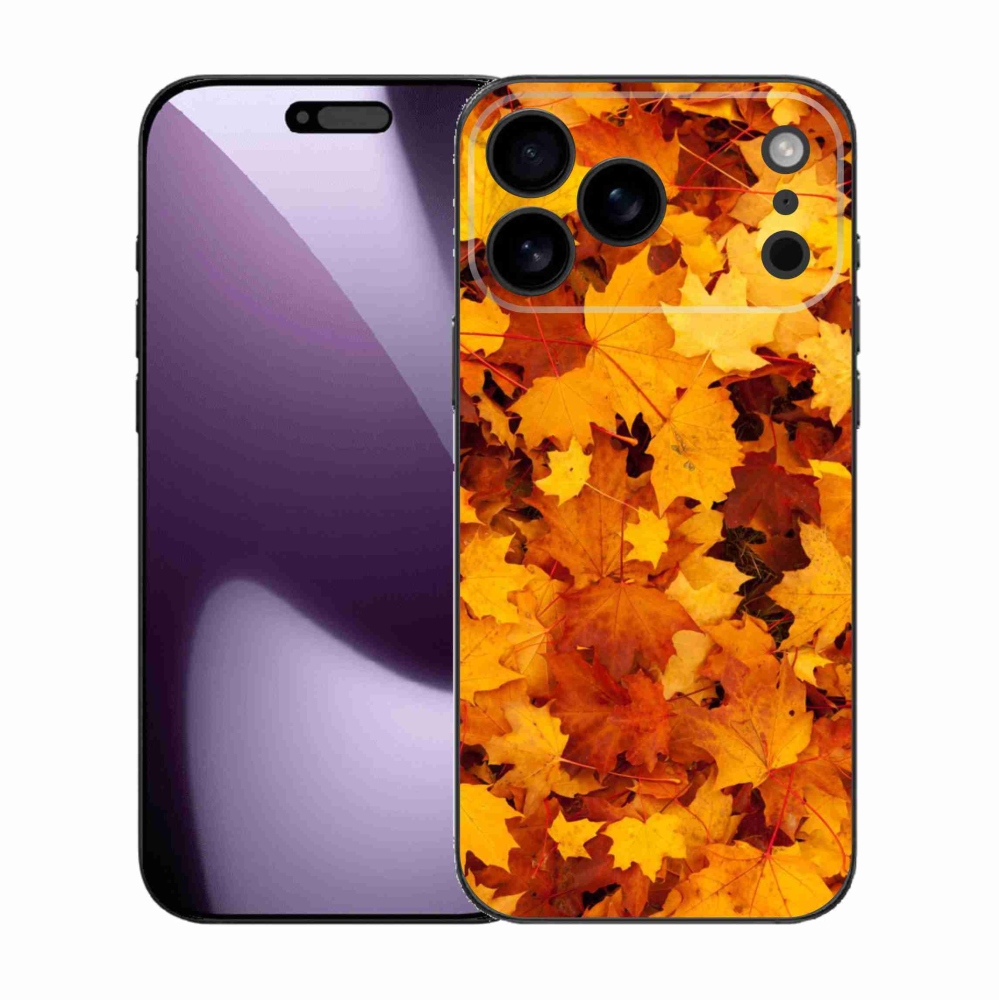 Gélový kryt mmCase na iPhone 17 Pro Max - javorové listy