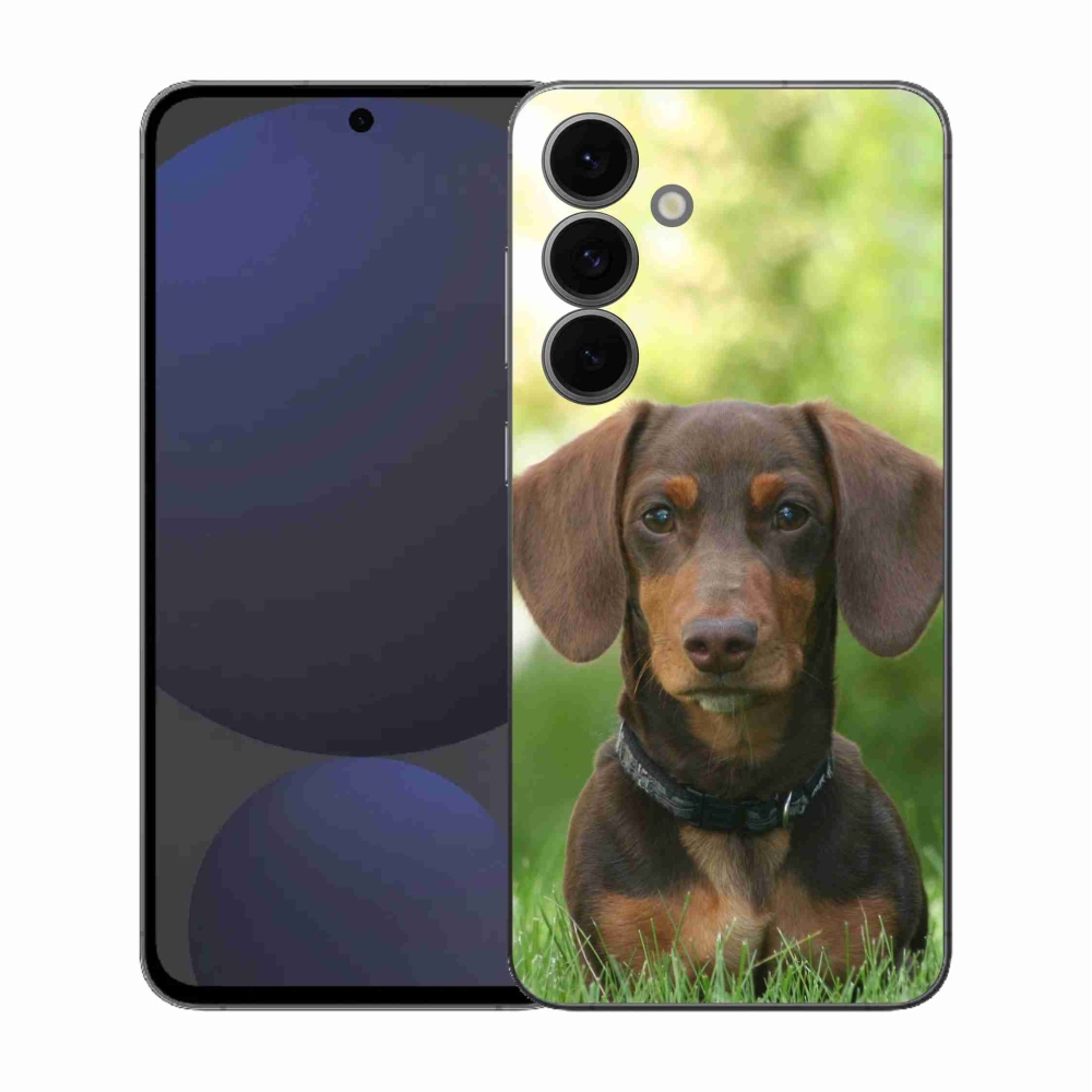 Gélový kryt mmCase na Samsung Galaxy S25 FE - hnedý jazvečík