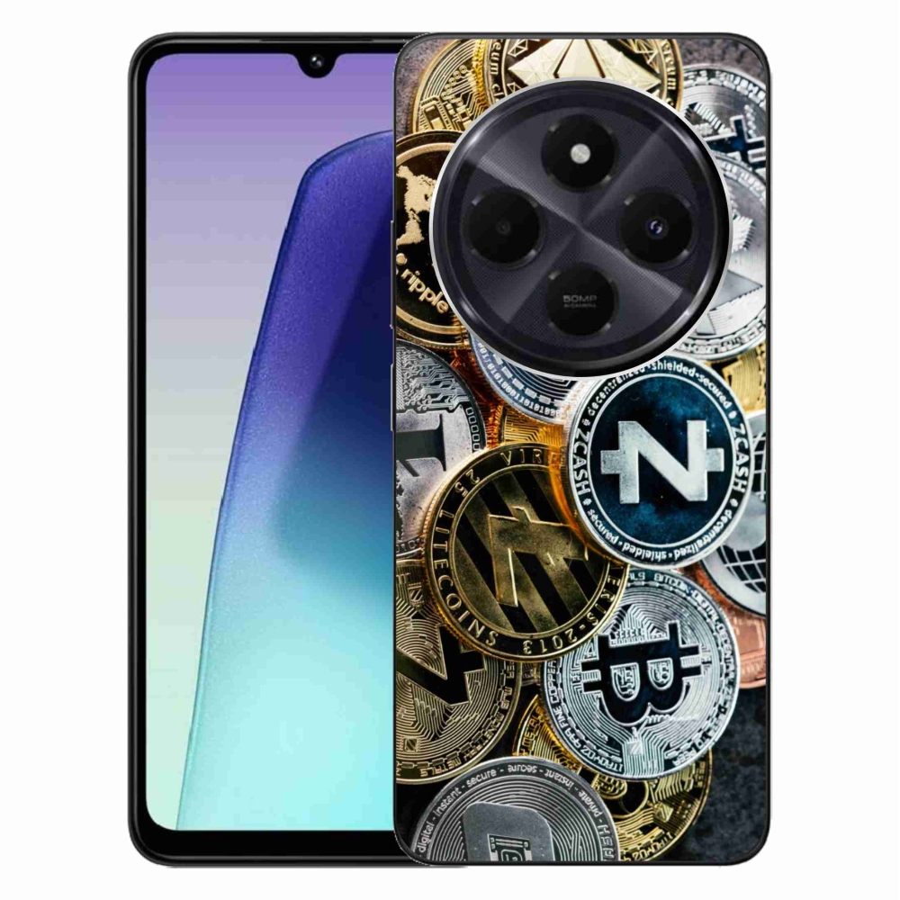 Gélový kryt mmCase na Xiaomi Redmi 14C/Poco C75 - kryptomeny