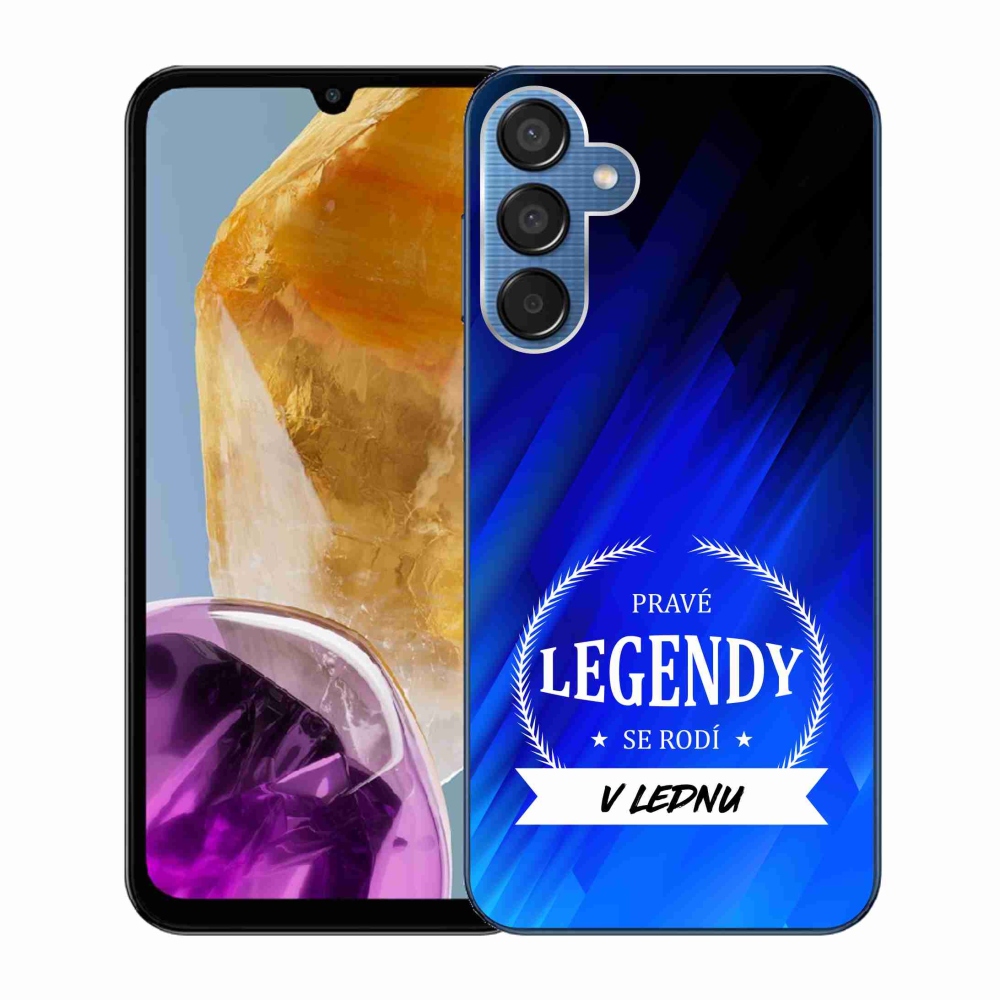 Gélový kryt mmCase na Samsung Galaxy M15 5G - legendy v januári modré pozadie