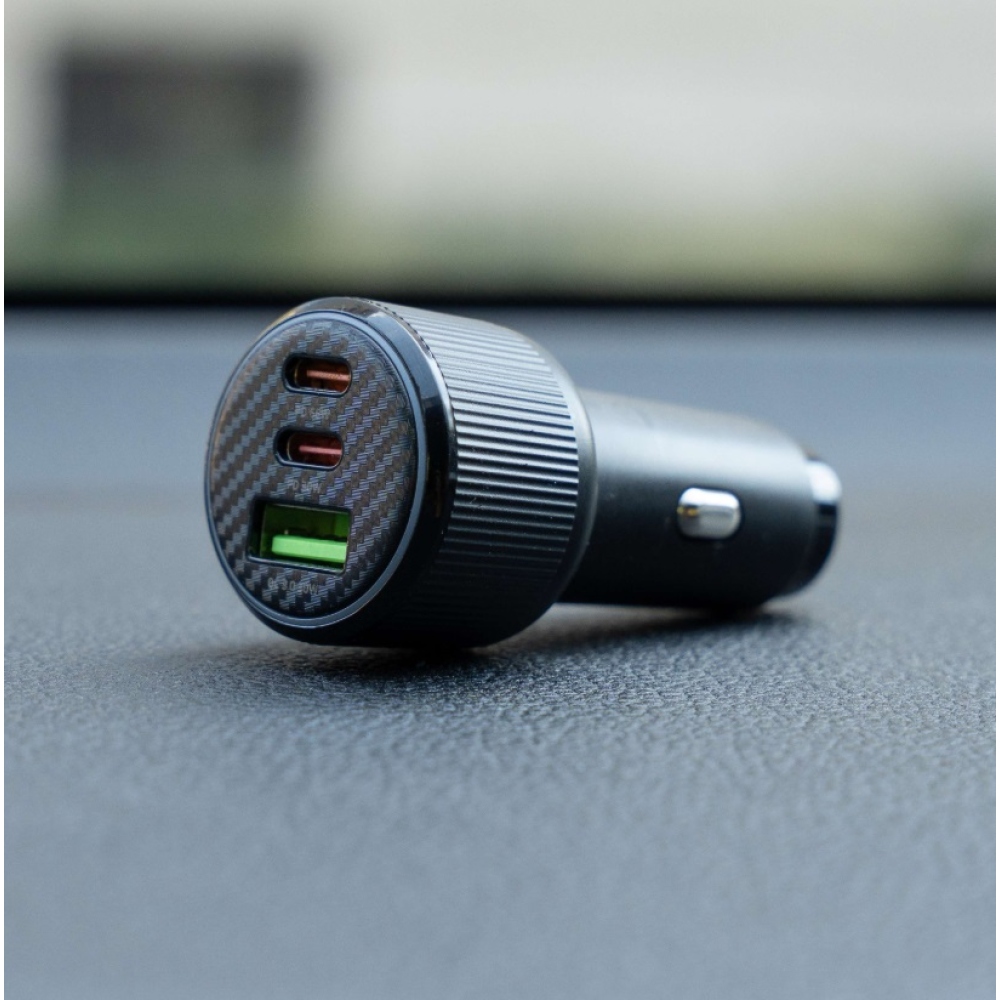 Swissten CL adaptér 2x USB-C PD + USB-A, 95W - čierny