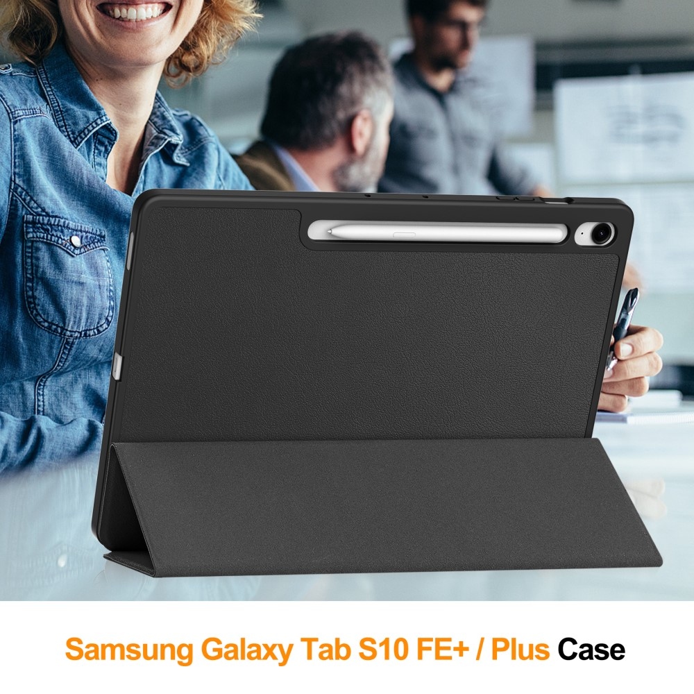 Casy inteligentné zatváracie púzdro na Samsung Galaxy Tab S10 FE+ - čierne