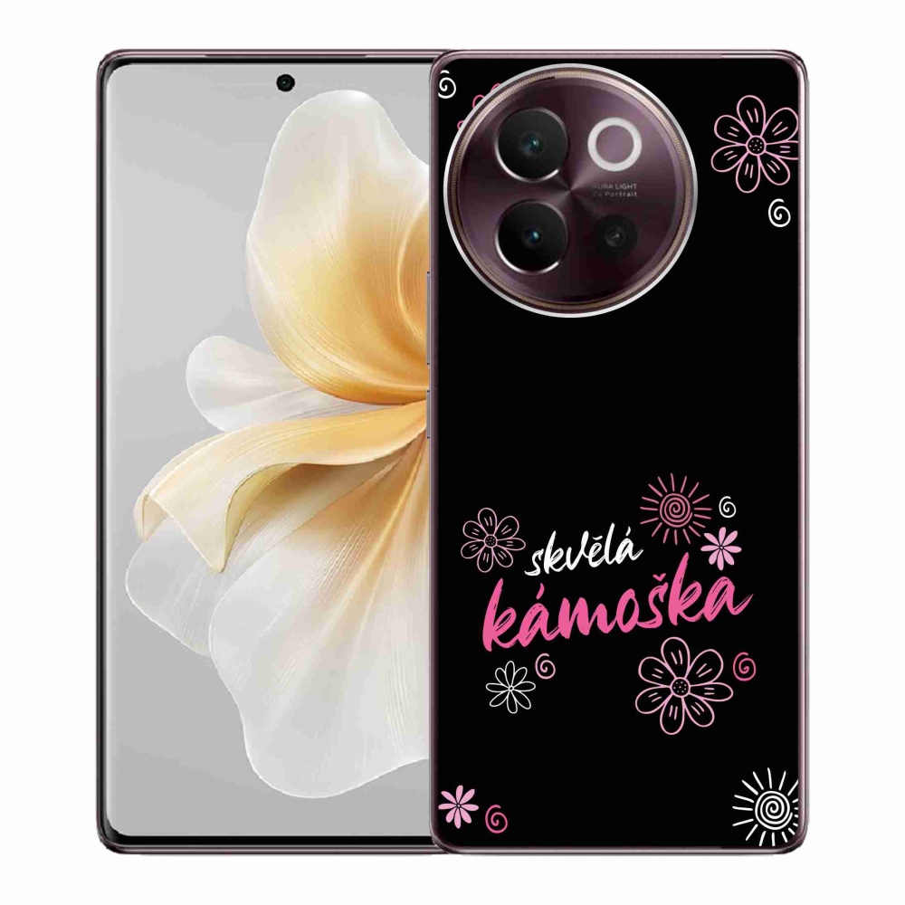 Gélový kryt mmCase na Vivo V40 Lite 5G - skvelá kamoška čierne pozadie
