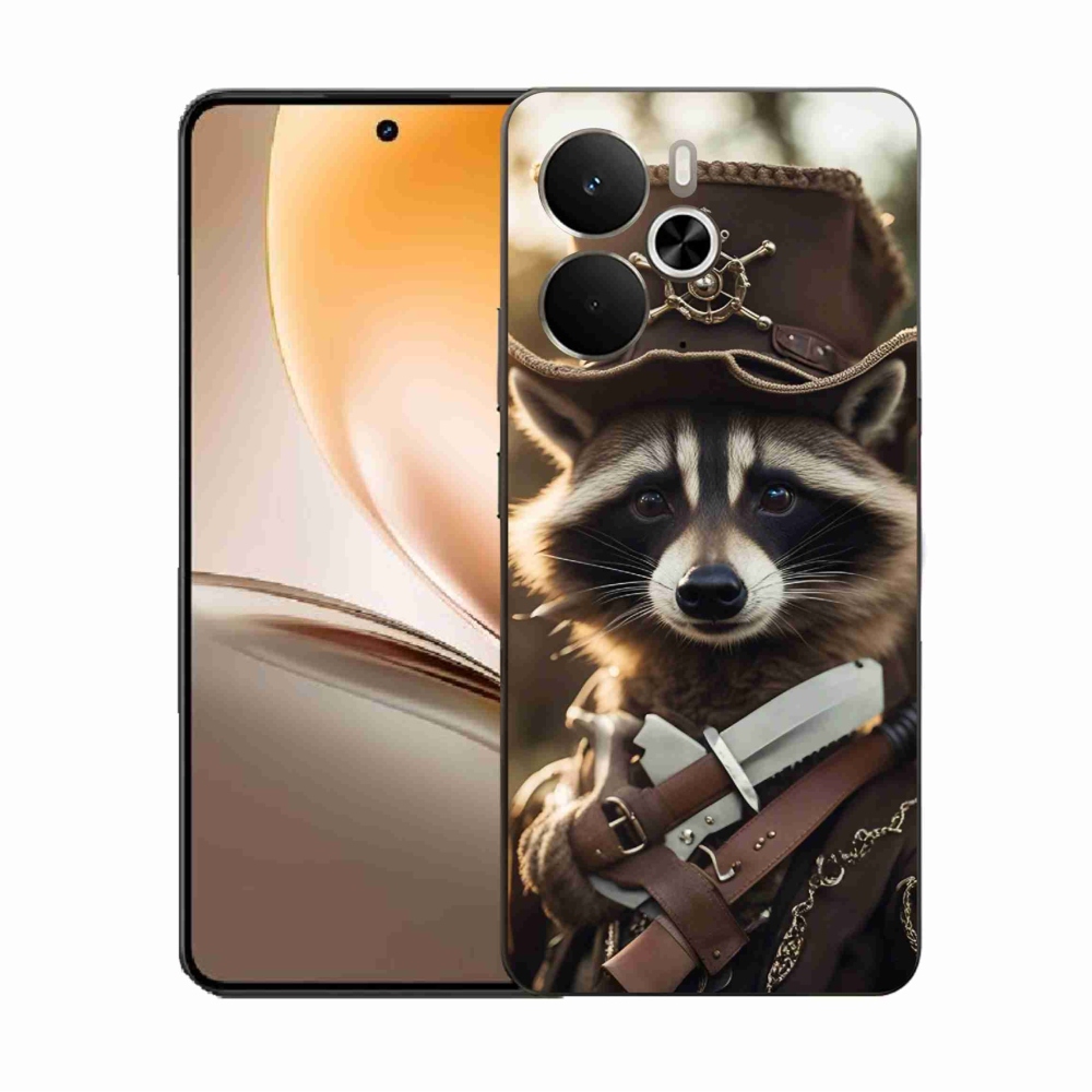 Gélový kryt mmCase na Realme 14 5G - mýval v uniforme