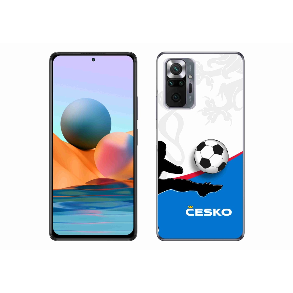 Gélový kryt mmCase na Xiaomi Redmi Note 10 Pro - futbal Česko 3