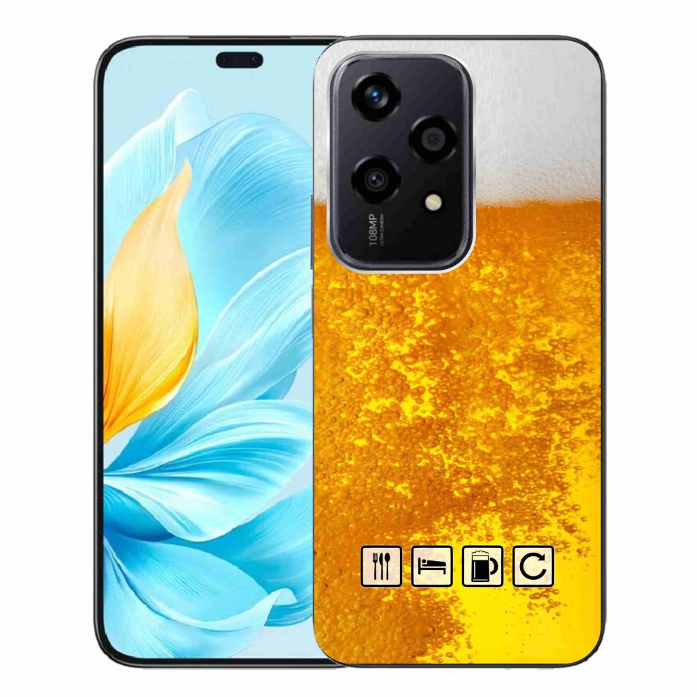Gélový kryt mmCase na Honor 200 Lite 5G - pivní motiv 3
