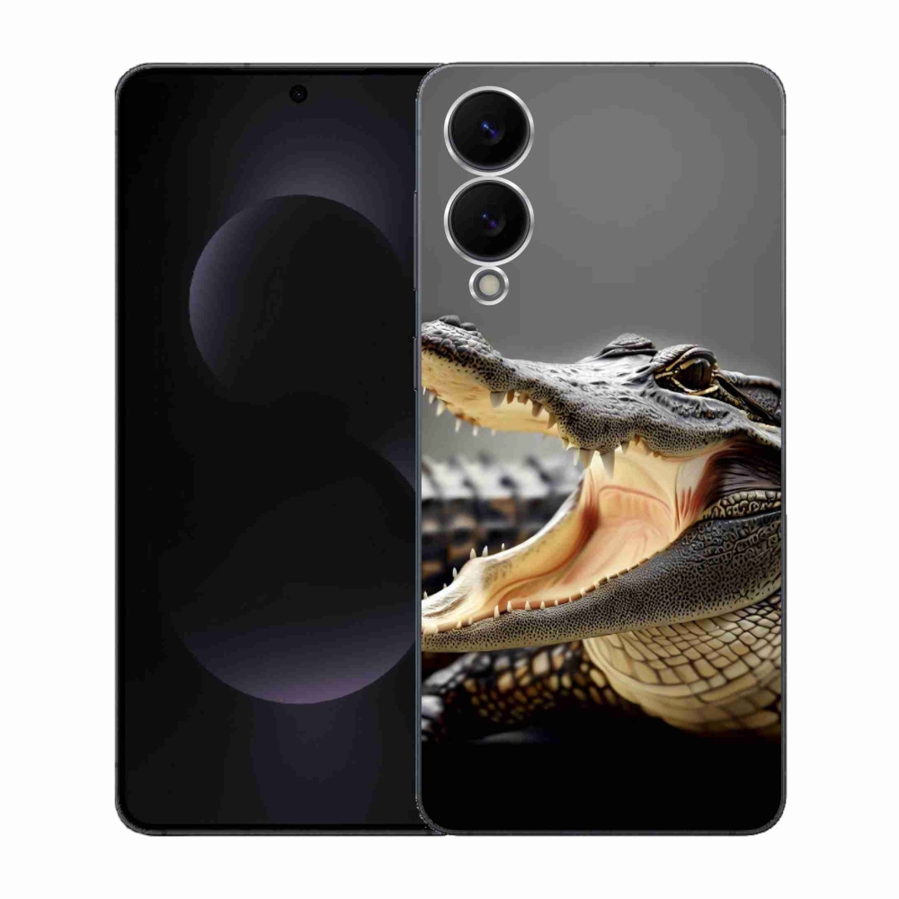 Gélový kryt mmCase na Samsung Galaxy S25 Edge - krokodíl