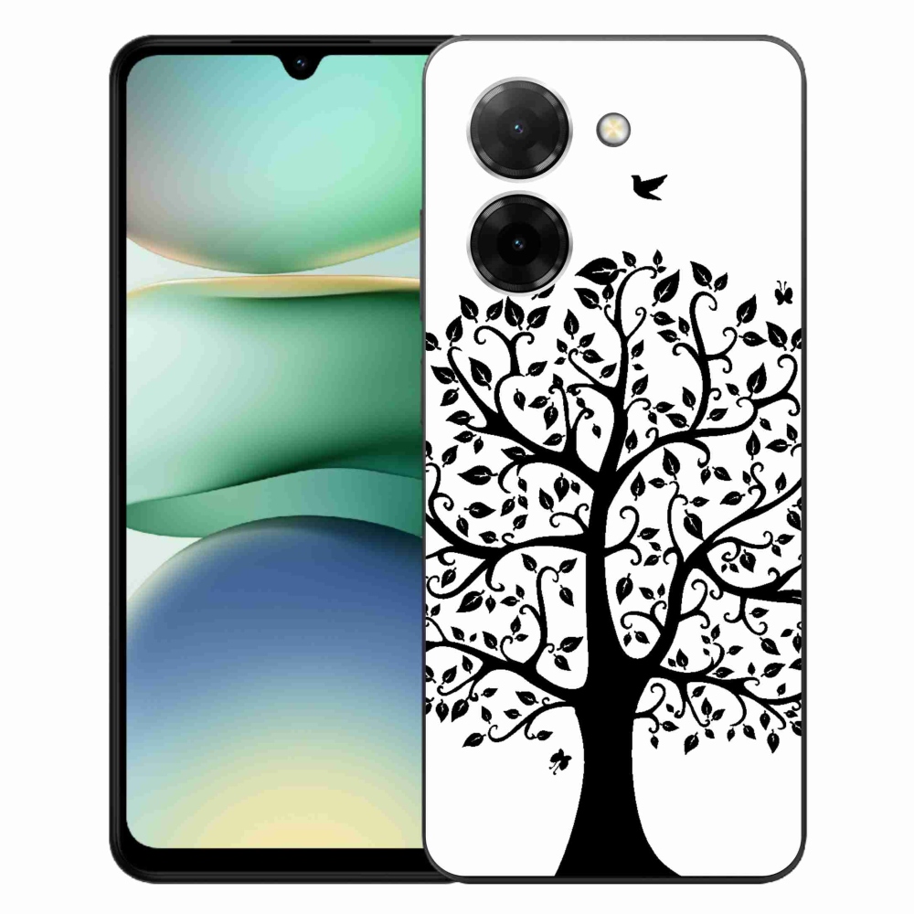 Gélový kryt mmCase na Xiaomi Redmi A5 (171.7x77.8x8.3mm) - čiernobiely strom