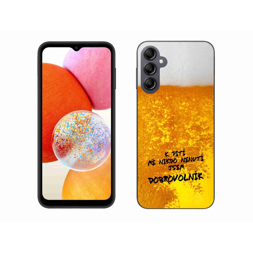 Gélový kryt mmCase na Samsung Galaxy A14 4G/5G - pivný motív 4