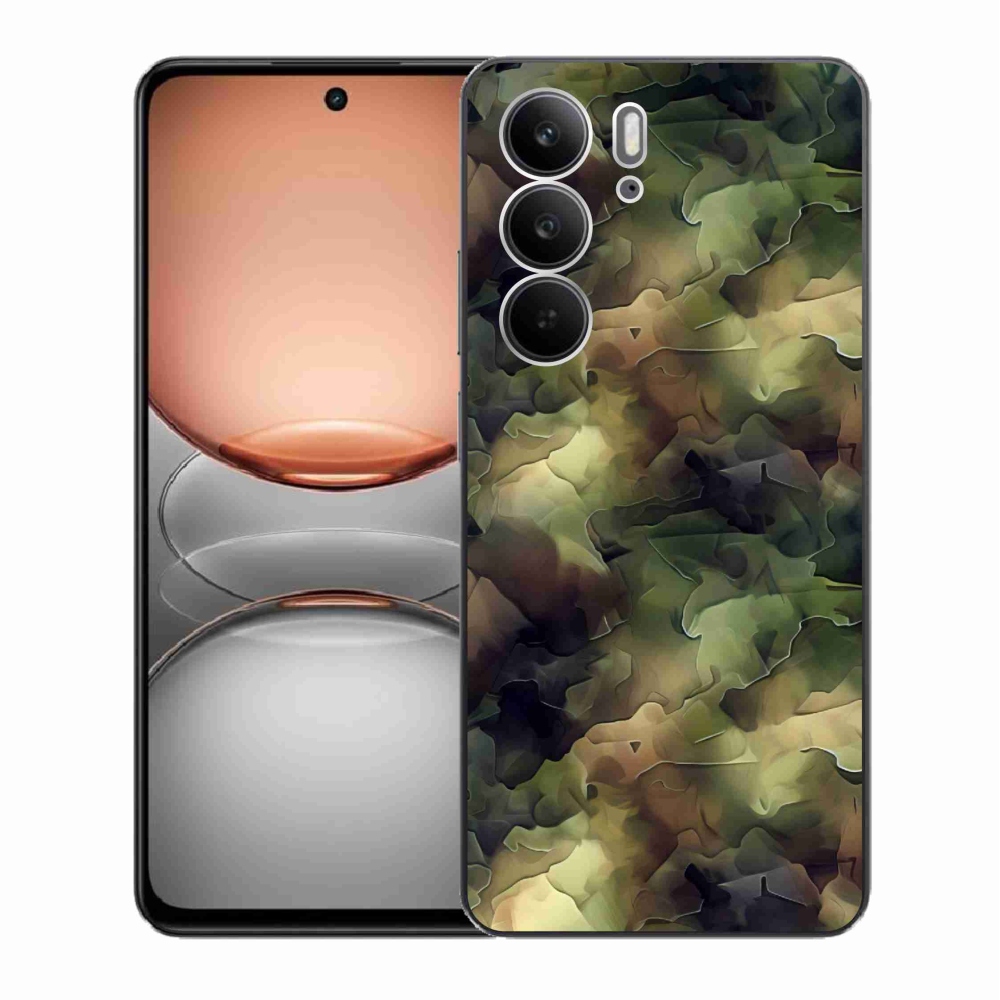 Gélový kryt mmCase na Realme C75 - maskáčový vzor 10