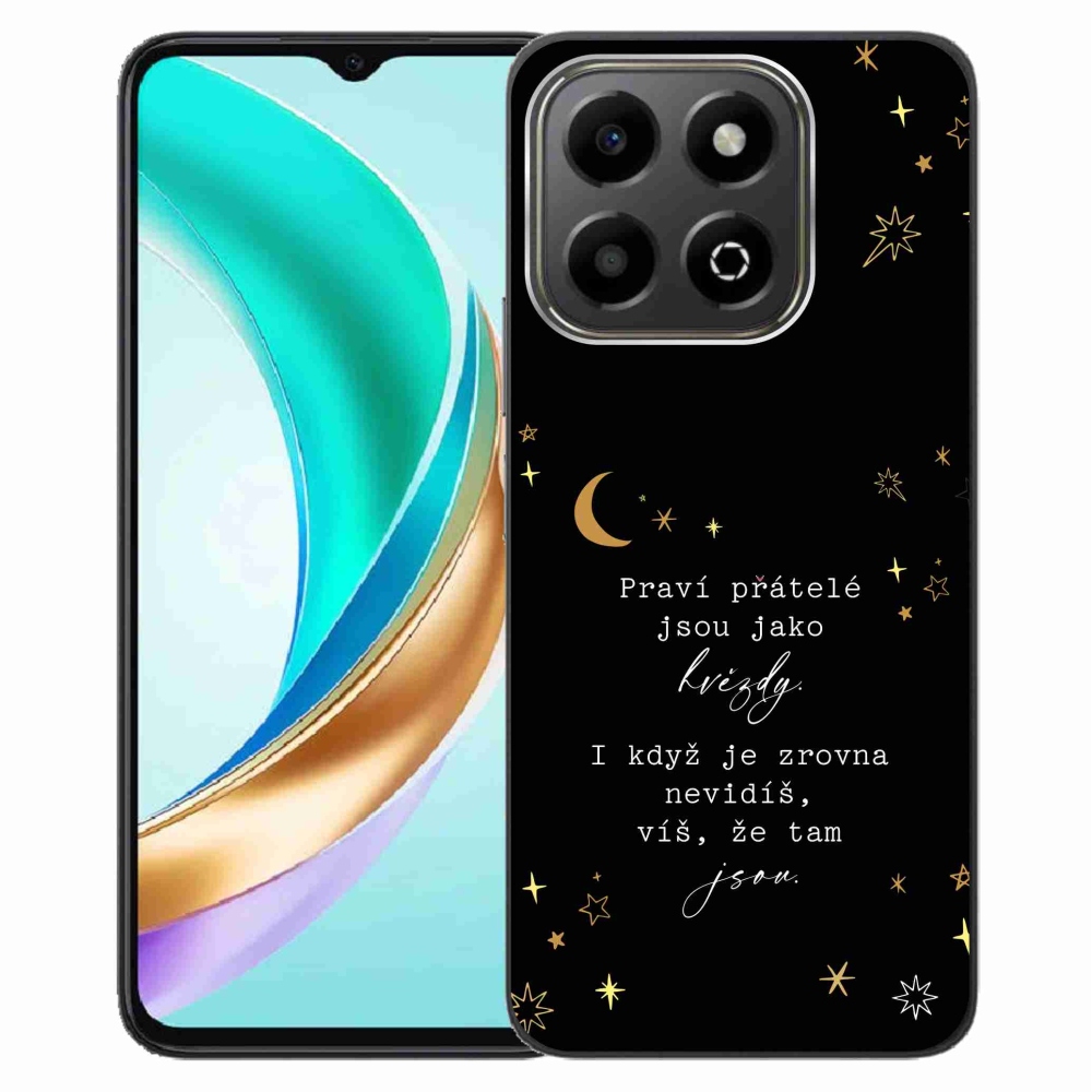 Gélový kryt mmCase na Honor X6b - citát 6 čierne pozadie