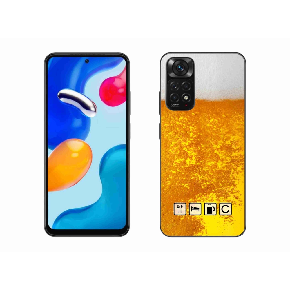 Gélový kryt mmCase na Xiaomi Redmi Note 11 4G - pivný motív 3
