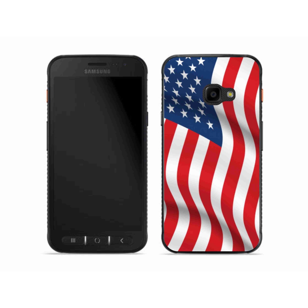 Gélový kryt mmCase na mobil Samsung Galaxy Xcover 4S - USA vlajka