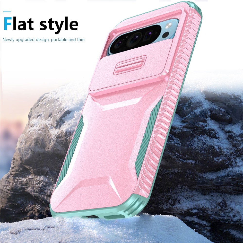 Lid odolný kryt na Google Pixel 10 Pro - ružový/modrozelený