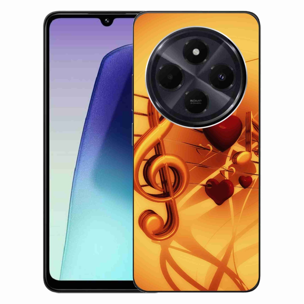 Gélový kryt mmCase na Xiaomi Redmi 14C/Poco C75 - noty