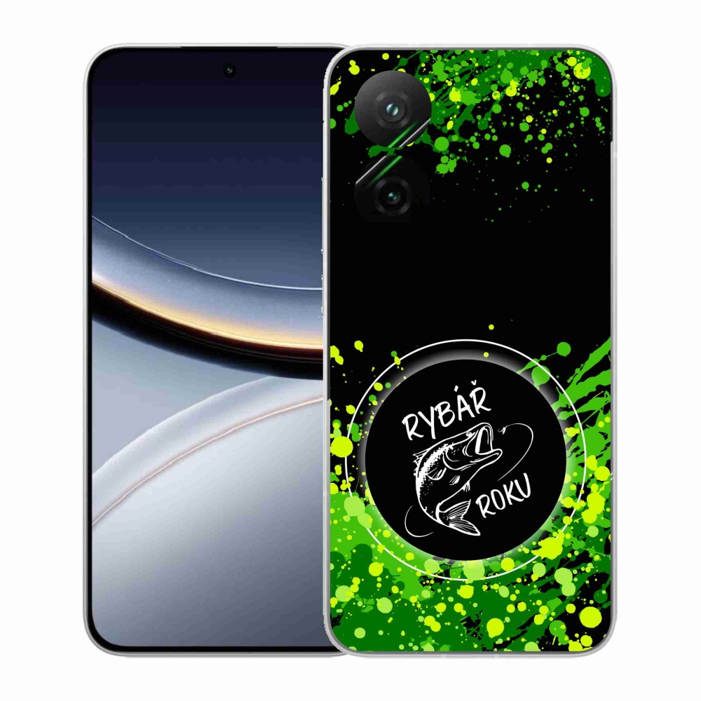 Gélový kryt mmCase na Xiaomi Poco F7 5G - rybár roka čierne pozadie