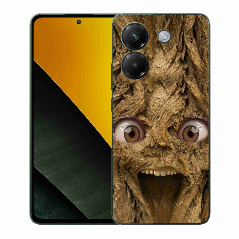 Gélový kryt mmCase na Xiaomi Poco M7 Pro 5G - veselý strom s očami
