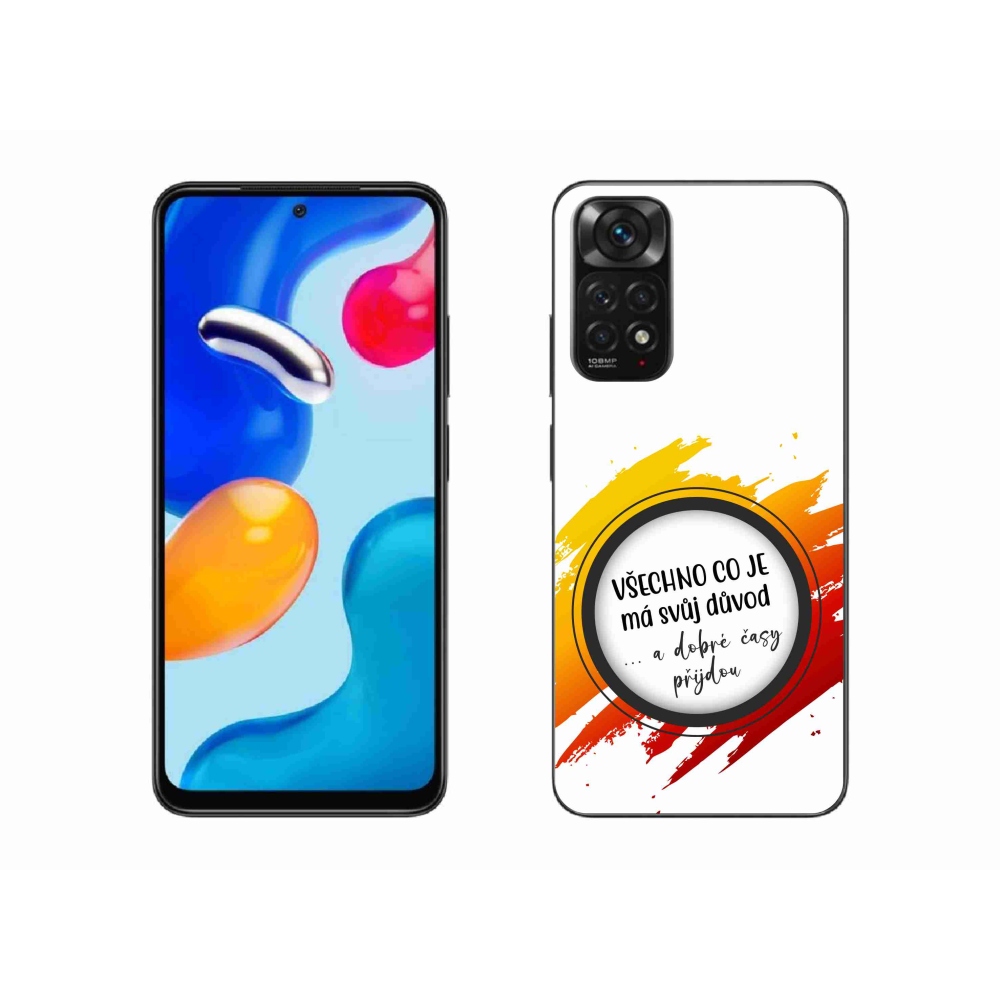 Gélový kryt mmCase na Xiaomi Redmi Note 11 4G - citát 3 biele pozadie