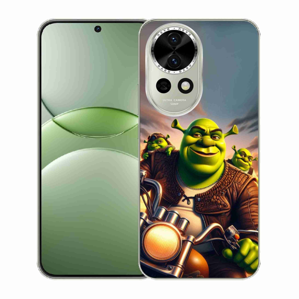 Gélový kryt mmCase na Huawei Nova 13 5G - shrek na motorke