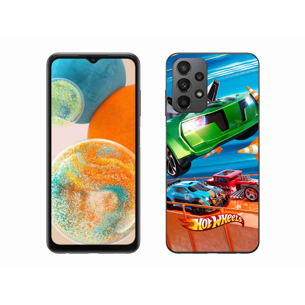 Gélový kryt mmCase na Samsung Galaxy A23 4G/5G - hot wheels 1