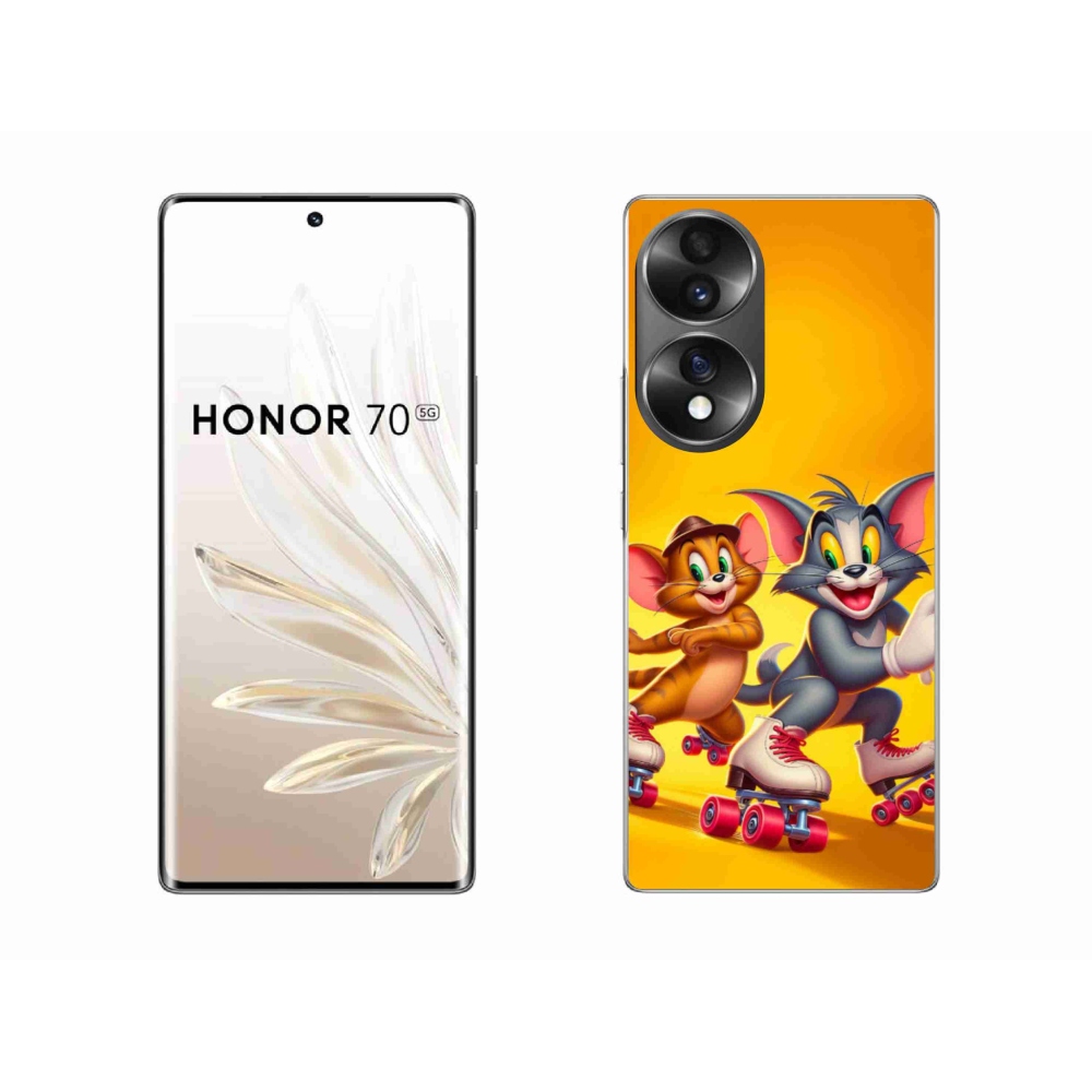 Gélový kryt mmCase na Honor 70 - tom a jerry