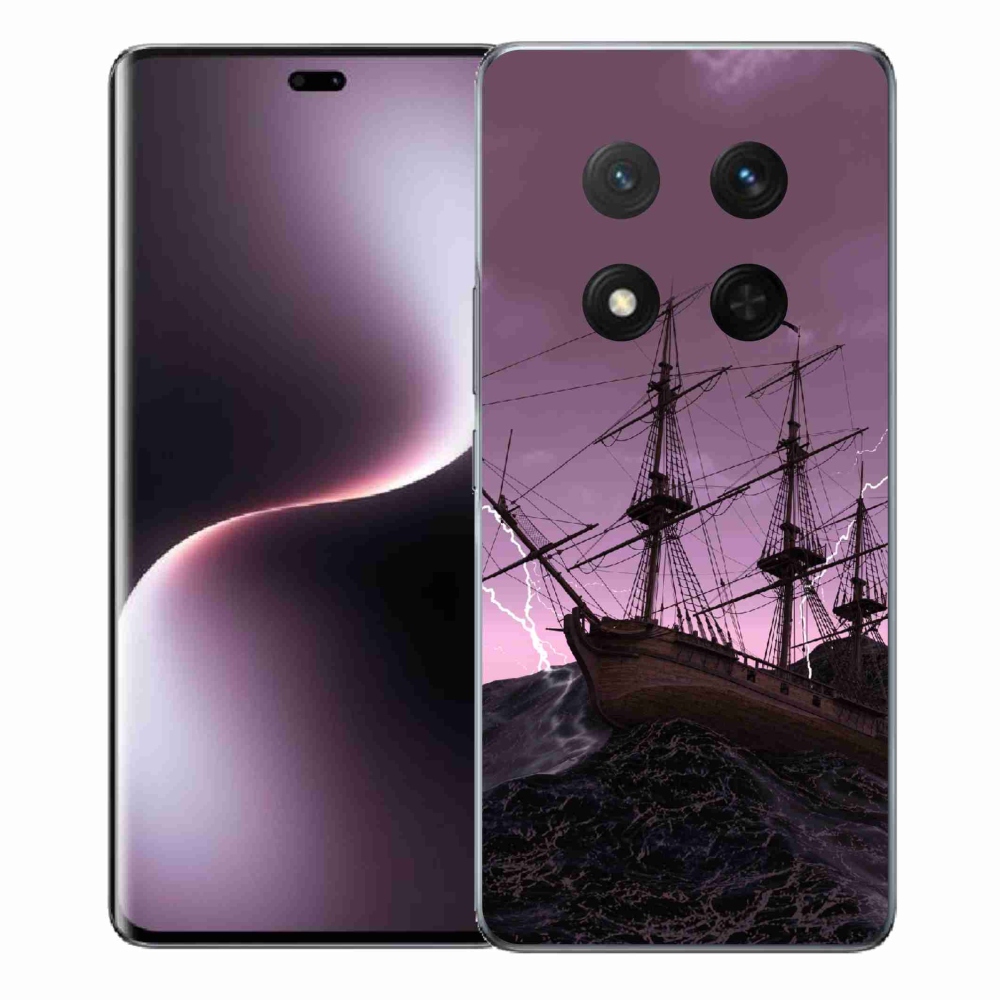 Gélový kryt mmCase na Honor Magic 7 Lite 5G - loď v búrke