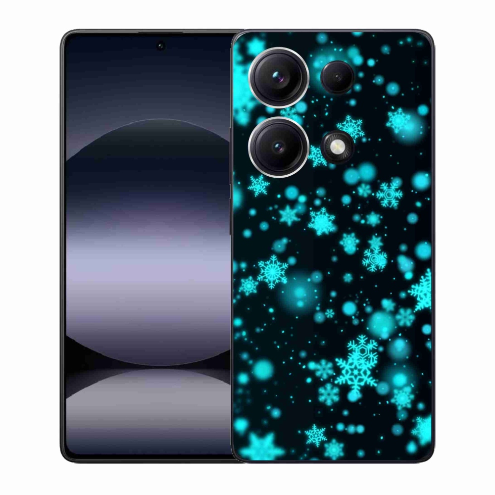 Gélový kryt mmCase na Xiaomi Redmi Note 14S - snehové vločky 1