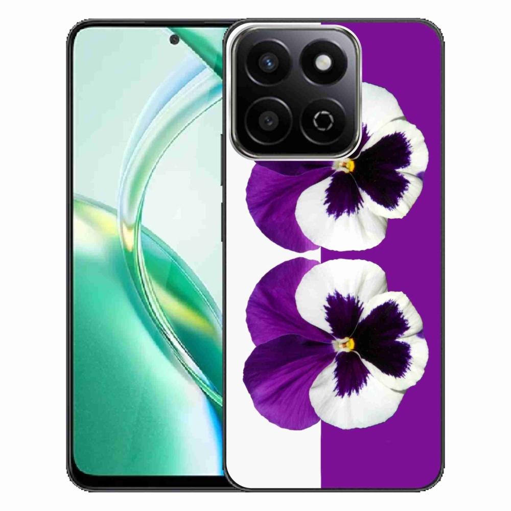 Gélový kryt mmCase na Honor 200 Smart 5G - fialovobiely kvet