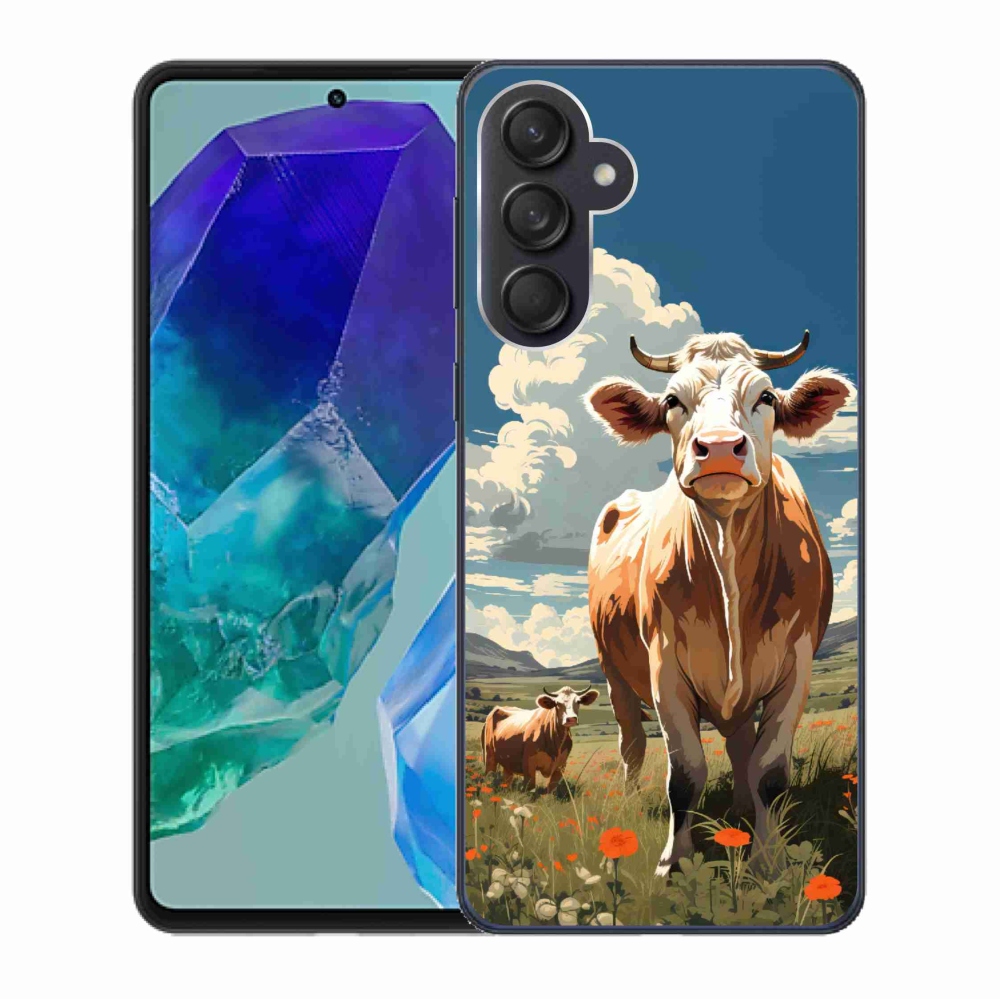 Gélový kryt mmCase na Samsung Galaxy M55 5G - kravy na lúke
