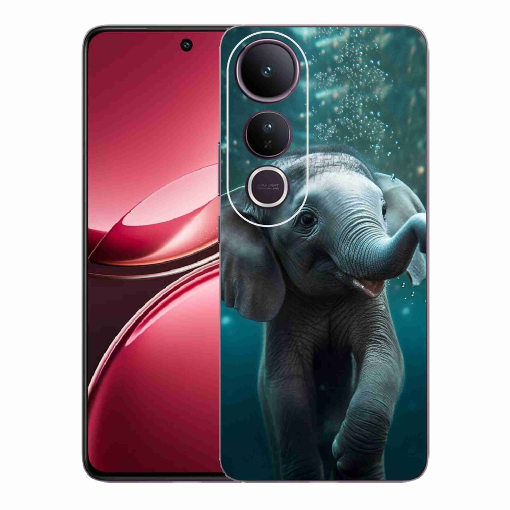 Gélový kryt mmCase na Vivo V50 Lite 4G/5G - sloník pod vodou