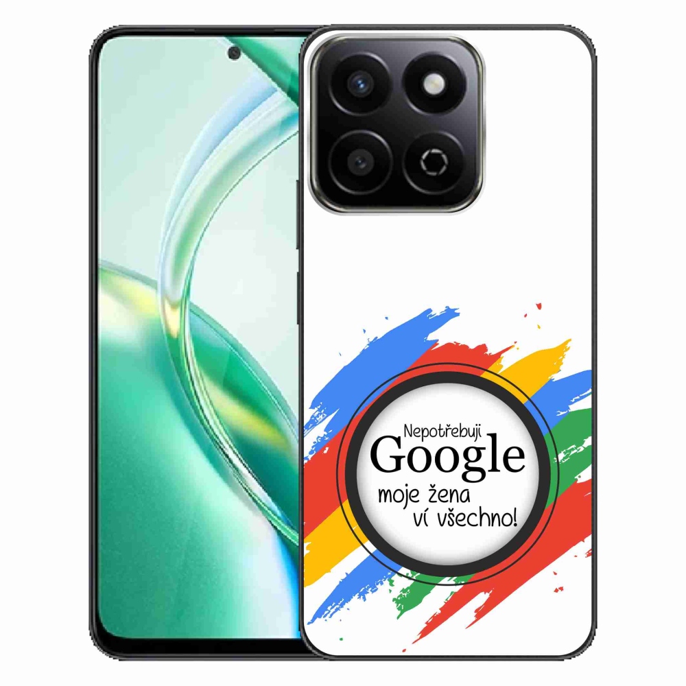Gélový kryt mmCase na Honor 200 Smart 5G - žena vie všetko biele pozadie