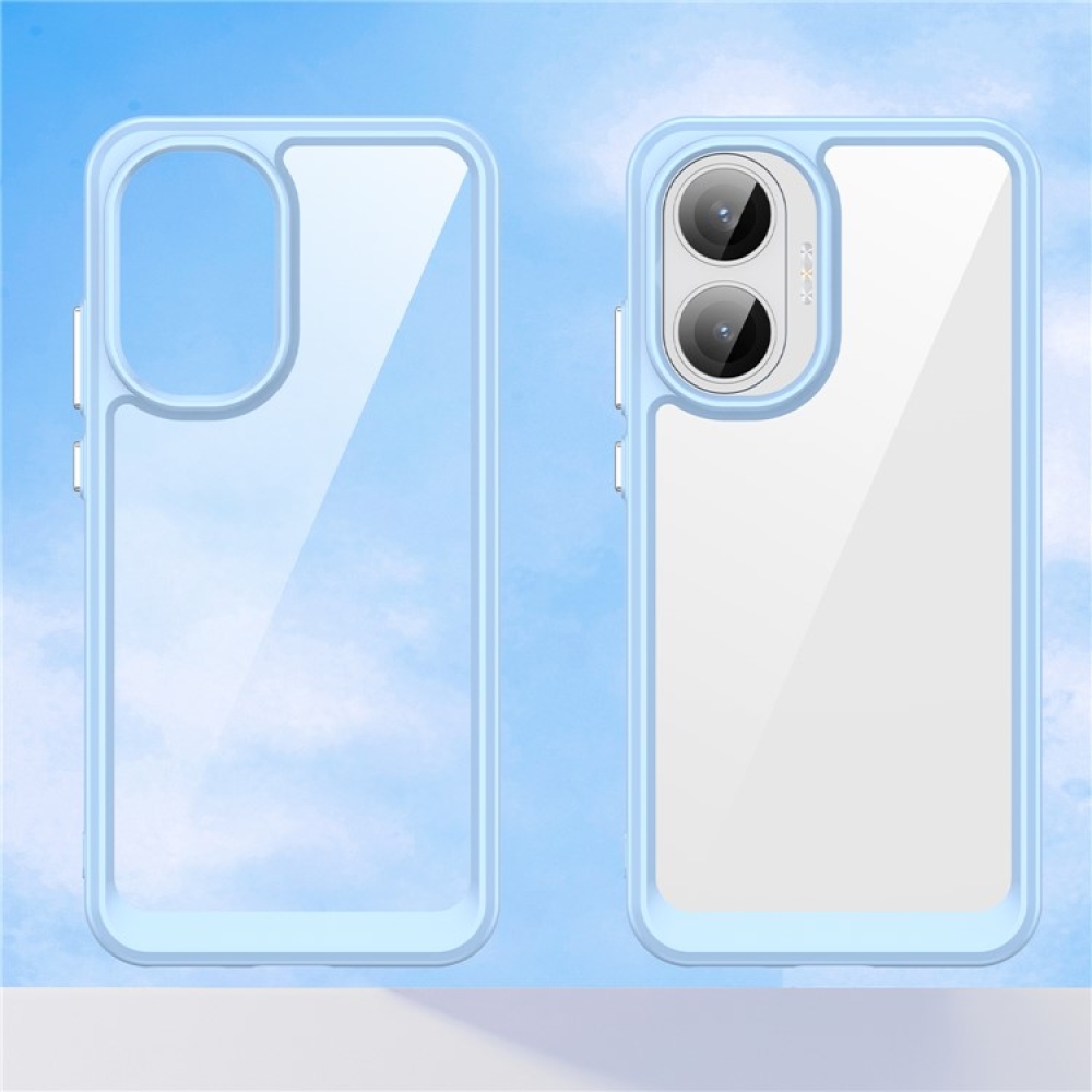 Gélový obal s pevným chrbtom na Xiaomi Poco F7 5G - modrý