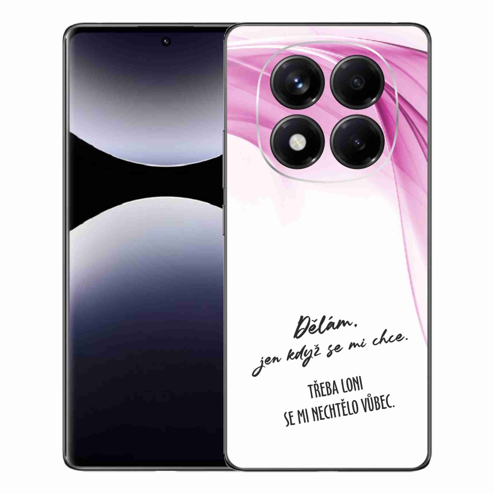 Gélový kryt mmCase na Xiaomi Redmi Note 14 Pro - vtipný text 12 biele pozadie