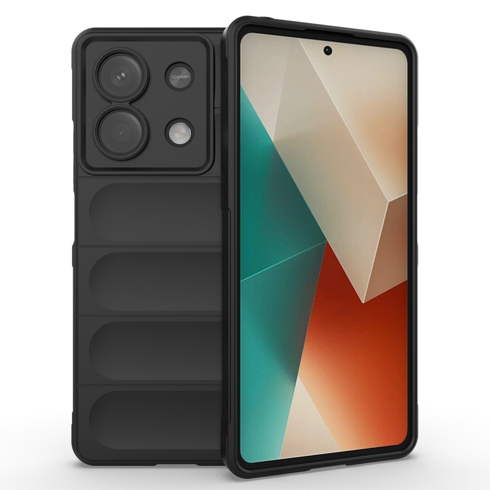 Rugg odolný gélový obal na Xiaomi Redmi Note 13 5G - čierny