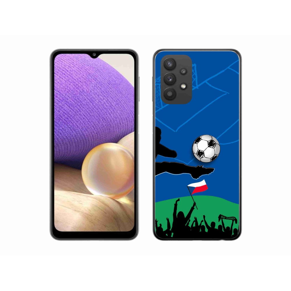 Gélový kryt mmCase na Samsung Galaxy A32 5G - fanúšikovia futbalu