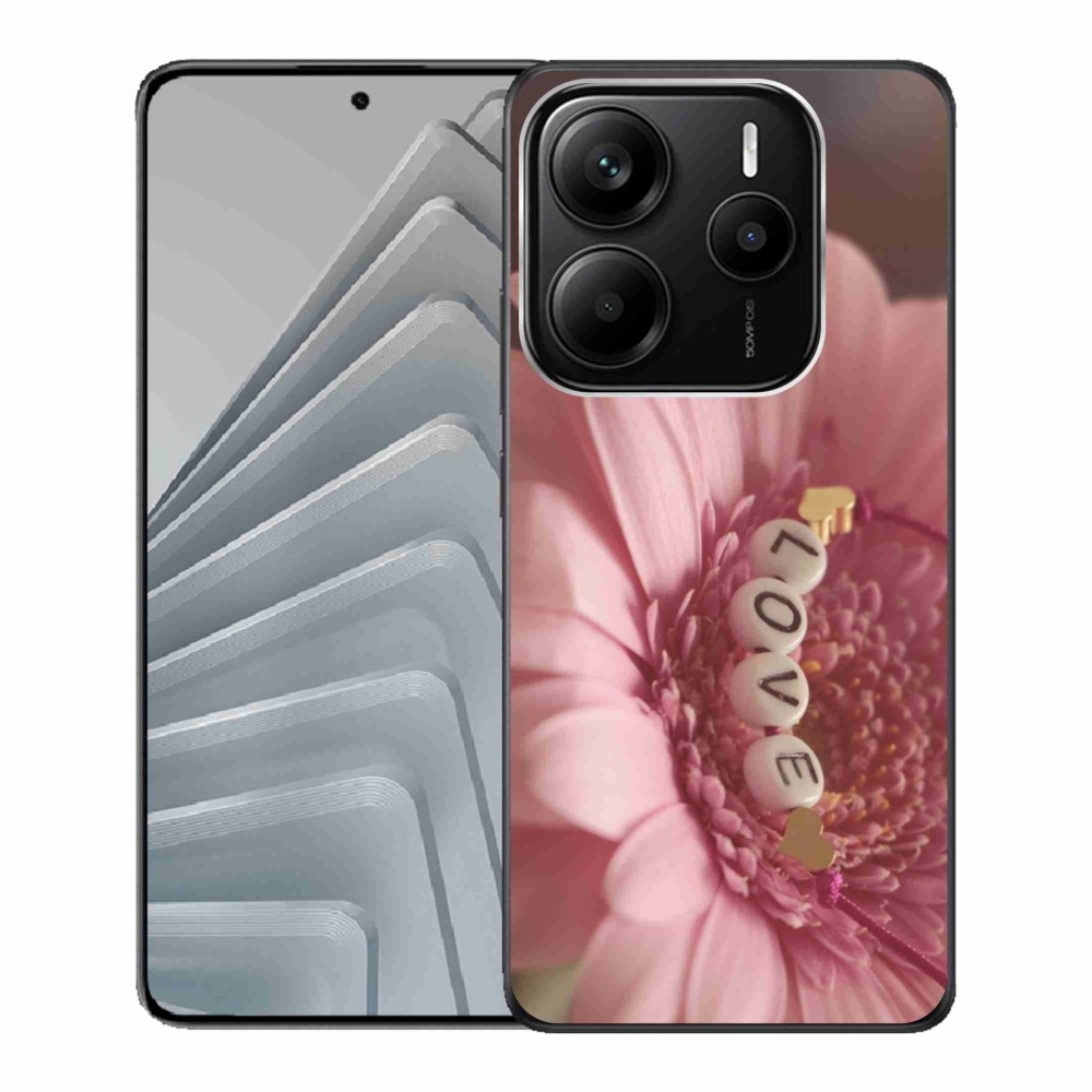 Gélový kryt mmCase na Xiaomi Redmi Note 14 5G - prívesok love