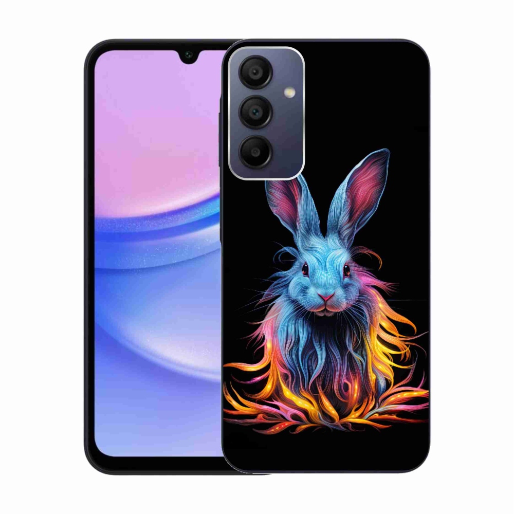 Gélový kryt mmCase na Samsung Galaxy A15 4G/5G - abstraktný zajac