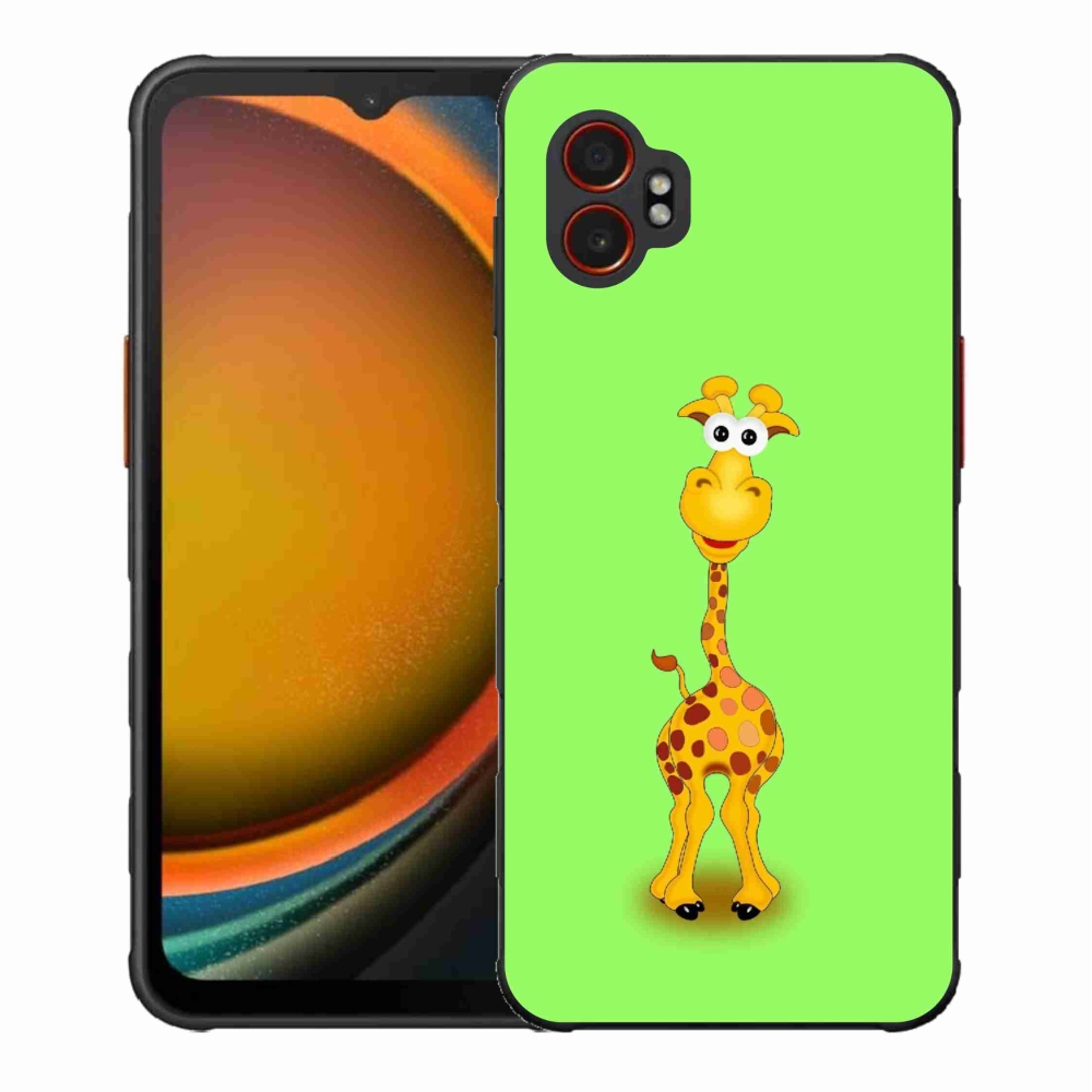 Gélový kryt mmCase na Samsung Galaxy Xcover 7 Pro - kreslená žirafa