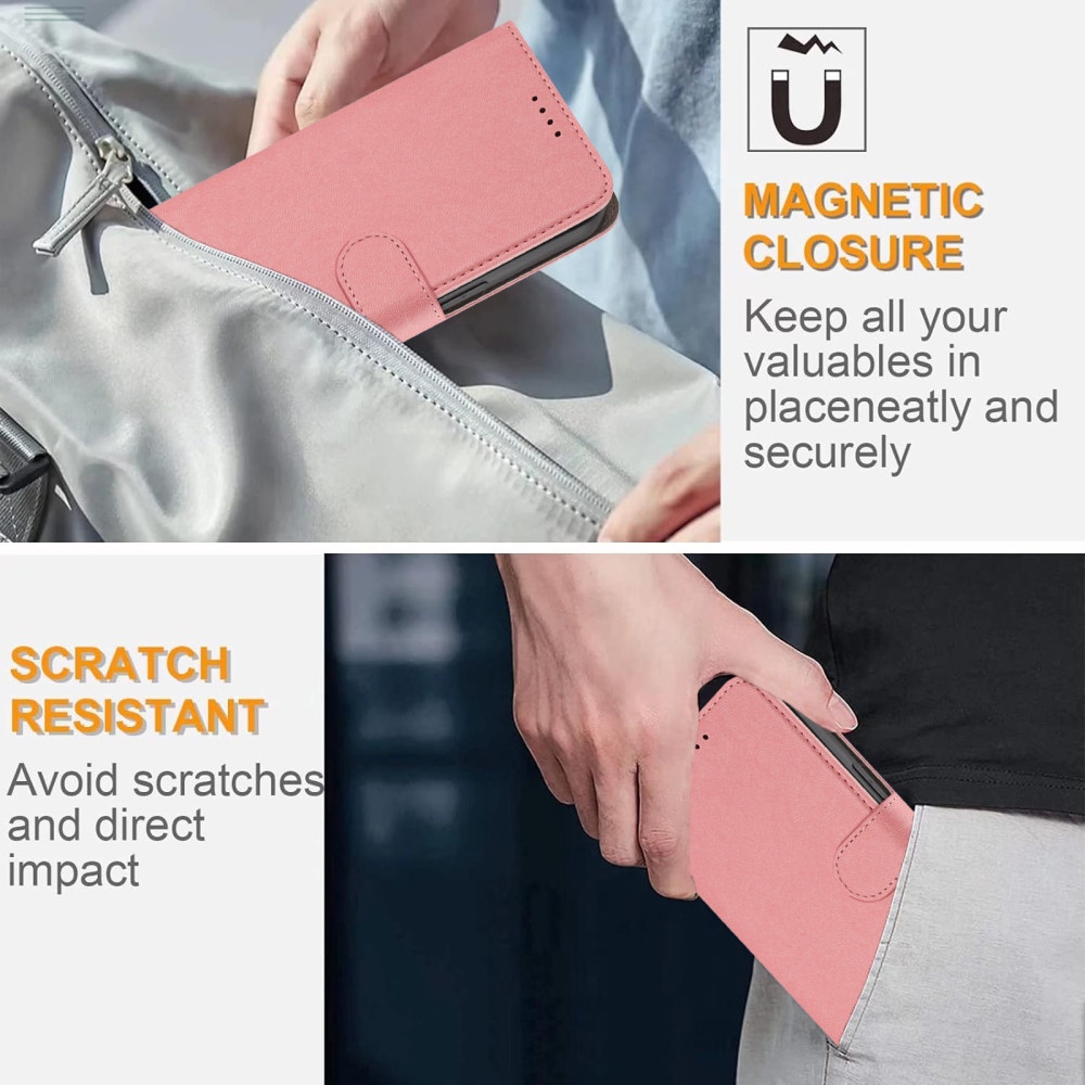 Snap knižkové puzdro na Xiaomi Redmi 15 4G/5G (171mm) - ružové