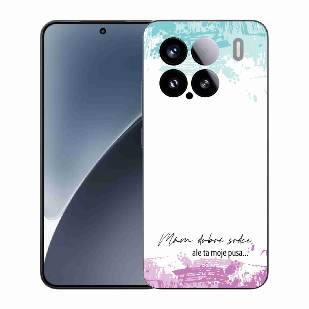 Gélový kryt mmCase na Xiaomi 15 - vtipný text 3 biele pozadie