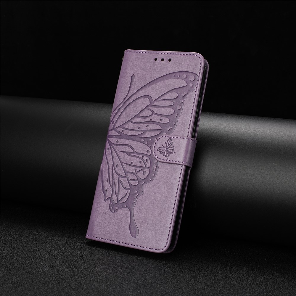 Floral Butterfly knižkové puzdro na Google Pixel 10 Pro XL/Pixel 9 Pro XL - fialové