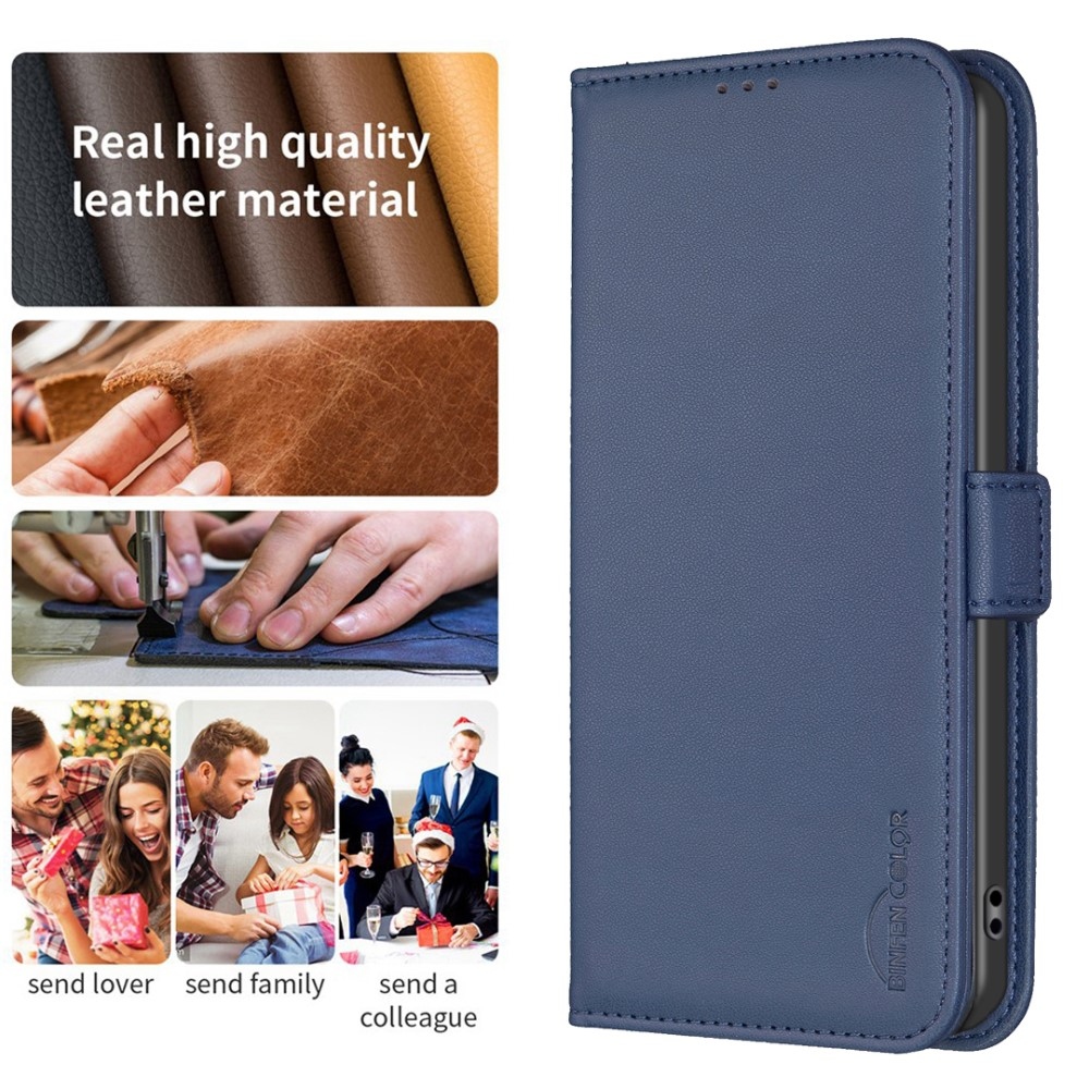 BNF knižkové púzdro na Xiaomi Redmi 13 4G/Poco M6 4G - modré